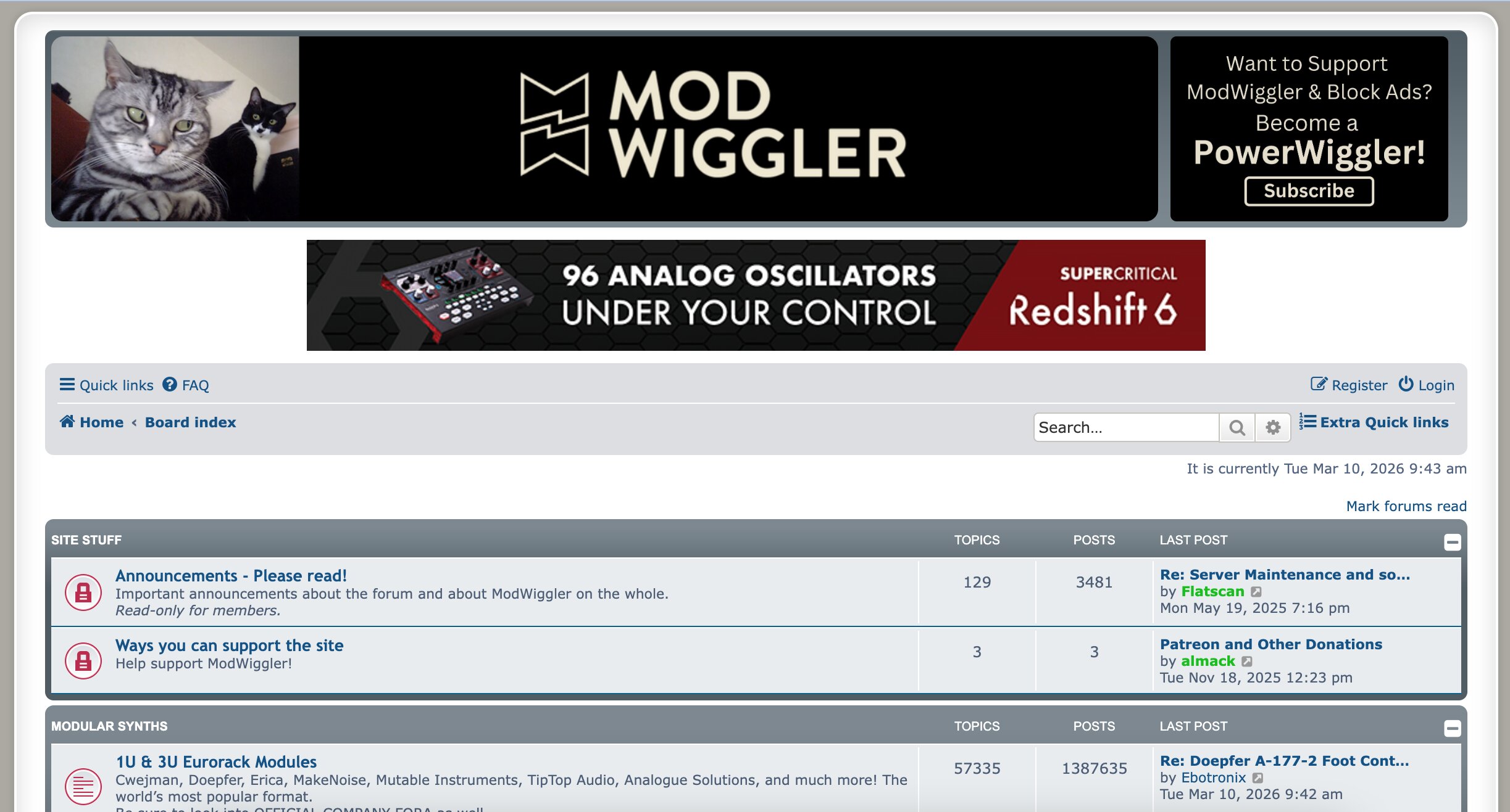 ModWiggler modular synthesis forum discussions